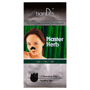 Почистваща лепенка за нос „Бамбуков въглен“, Master Herb, 1бр.