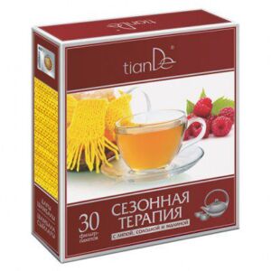 Фиточай “Сезонна терапия с липа, сладък корен и малина”, 30 бр.