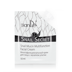 Многофункционален крем за лице със секрет от охлюви Snail Secret, 10 мл.