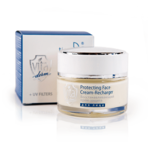 Регенериращ и защитен крем за лице Vita Derm, 50 гр.