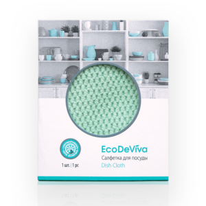 Домакинска кърпа за съдове и прибори EcoDeViva