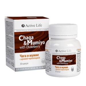 Биологично активна добавка “Чага и мумио”, 30 капсули