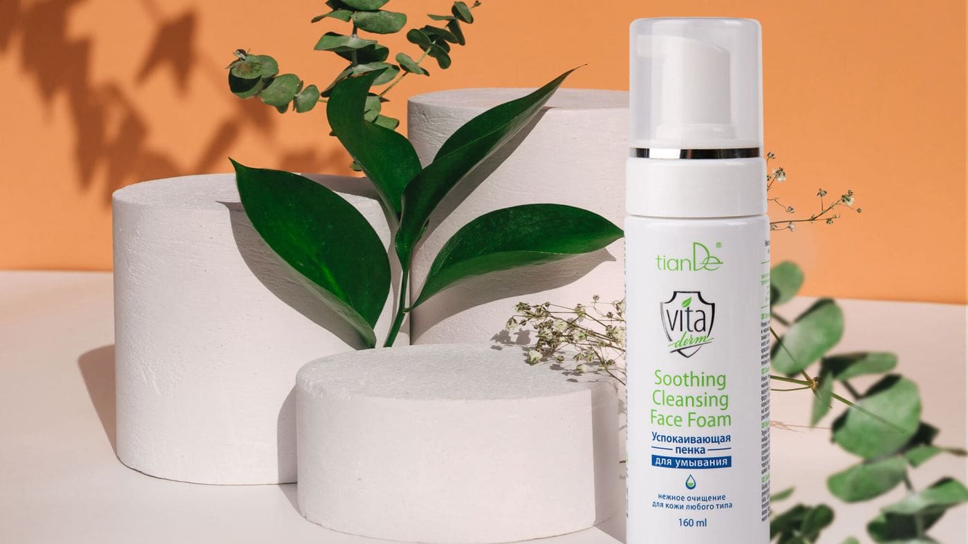 Успокояваща почистваща пяна за лице „Vita Derm“
